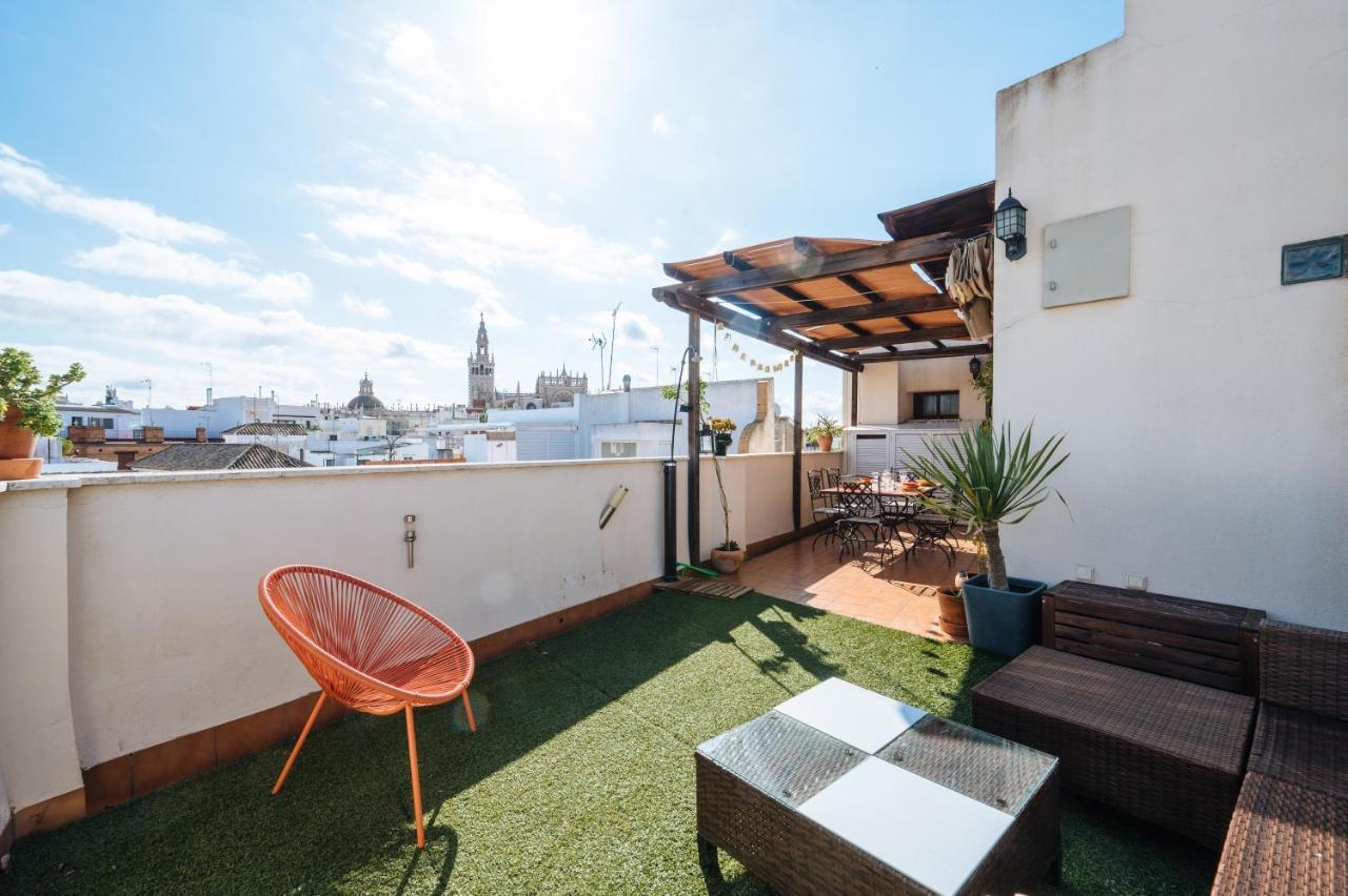 Homeyseville-Amazing Penthouse Giralda Views 8 Pax, Parking Optional Exterior foto