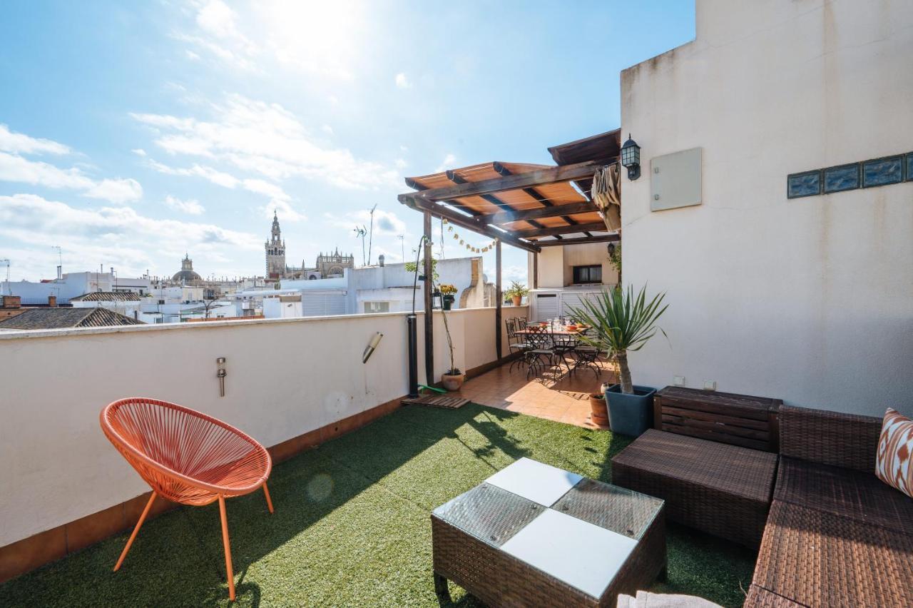 Homeyseville-Amazing Penthouse Giralda Views 8 Pax, Parking Optional Exterior foto